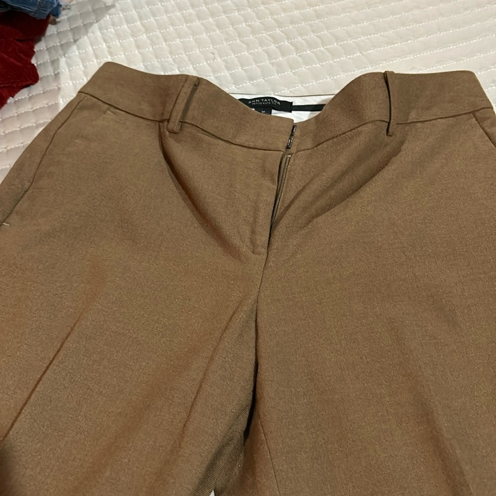 Ann Taylor 6P brown dress straight leg pants.